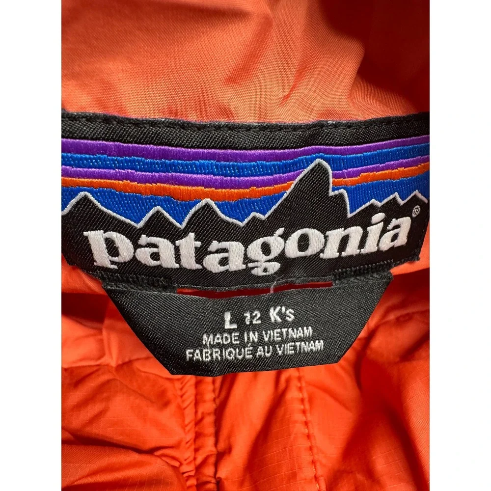 Patagonia Kids Nano Puff Jacket Orange PrimaLoft Insulated Size L